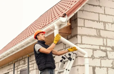 Pose et remplacement de gouttières à Vayres